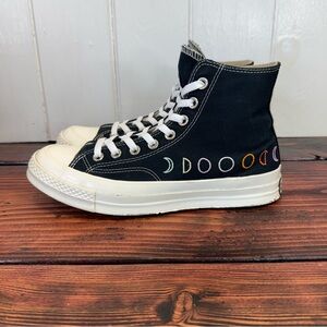 Converse Chuck 70 Hi Mystic Symbols Black Embroidered Sneakers Women’s 9